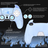 PlayVital Cute Demon Controller Silicone Case Compatible With PS5 Controller - Blue - DEPFP004