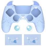PlayVital Cute Demon Controller Silicone Case Compatible With PS5 Controller - Blue - DEPFP004