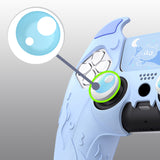 PlayVital Cute Demon Controller Silicone Case Compatible With PS5 Controller - Blue - DEPFP004