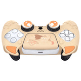PlayVital Cute Demon Controller Silicone Case Compatible With PS5 Controller - Orange - DEPFP007