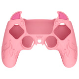 PlayVital Cute Demon Controller Silicone Case Compatible With PS5 Controller - Pink - DEPFP003