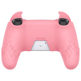 PlayVital Cute Demon Controller Silicone Case Compatible With PS5 Controller - Pink - DEPFP003