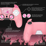 PlayVital Cute Demon Controller Silicone Case Compatible With PS5 Controller - Pink - DEPFP003