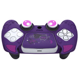 PlayVital Cute Demon Controller Silicone Case Compatible With PS5 Controller - Purple - DEPFP002