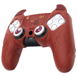 PlayVital Cute Demon Controller Silicone Case Compatible With PS5 Controller - Red - DEPFP005