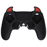 PlayVital Cute Demon Controller Silicone Case Compatible With PS5 Controller - Black - DEPFP001