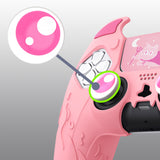PlayVital Cute Demon Controller Silicone Case Compatible With PS5 Controller - Pink - DEPFP003