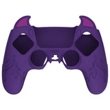 PlayVital Cute Demon Controller Silicone Case Compatible With PS5 Controller - Purple - DEPFP002
