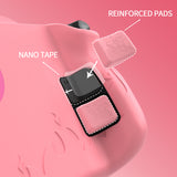 PlayVital Cute Demon Protective Case for Steam Deck LCD & OLED, Kawaii Anti-Slip Protector for Steam Deck OLED with Thumb Grip Caps & Trackpads Stickers & Back Button Enhancement Set - Pink - ZNLSDP003