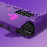 PlayVital Cute Demon Protective Case for Steam Deck LCD & OLED, Kawaii Anti-Slip Protector for Steam Deck OLED with Thumb Grip Caps & Trackpads Stickers & Back Button Enhancement Set - Purple - ZNLSDP002