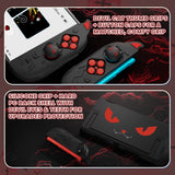 PlayVital Cute Demon Protective Shell for Nintendo Switch 2, Kawaii Anti-Slip Silicone Grip Cover +  Dockable Hard Case for Nintendo Switch 2 with Thumb Grips & Sticker, Shockproof - Black - EVGNTP001