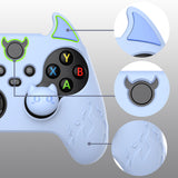 PlayVital Cute Demon Silicone Cover with Thumb Grip Caps for Xbox Series X/S Controller & Xbox Core Wireless Controller - Blue - PUKX3P002