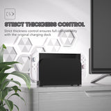 PlayVital Cute Solid-color Dockable Hard Protective Case for Nintendo Switch 2, Anti-scratch & Shockproof Cover Skin for Switch 2 with Thumb Grip & Sticker & Button Caps - White - MURNTM005