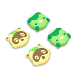 PlayVital Joystick Caps for Nintendo Switch, Thumbstick Caps for Switch Lite, Analog Cover for Joycon of Switch OLED, Thumb Grip Caps for Switch & Switch Lite & Switch OLED - Tanuki & Kappa - NJM1208