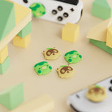 PlayVital Joystick Caps for Nintendo Switch, Thumbstick Caps for Switch Lite, Analog Cover for Joycon of Switch OLED, Thumb Grip Caps for Switch & Switch Lite & Switch OLED - Tanuki & Kappa - NJM1208