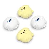 PlayVital Fluffy & Winky Pups Cute Thumb Grip Caps for PS5/4 Controller, Silicone Analog Stick Caps Cover for Xbox Series X/S, Thumbstick Caps for Switch Pro Controller - PJM2125