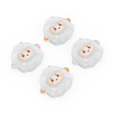 PlayVital Fuzzy Sheep Cute Thumb Grip Caps for PS5/4 Controller, Silicone Analog Stick Caps Cover for Xbox Series X/S, Thumbstick Caps for Switch Pro Controller - PJM2073