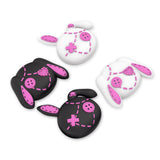 PlayVital Lovely Punky Bunnies Cute Thumb Grip Caps for PS5/4 Controller, Silicone Analog Stick Caps Cover for Xbox Series X/S, Thumbstick Caps for Switch Pro Controller - PJM2099