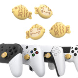PlayVital Taiyaki Kitten Cute Thumb Grip Caps for PS5/4 Controller, Silicone Analog Stick Caps Cover for Xbox Series X/S, Thumbstick Caps for Switch Pro Controller - PJM3095