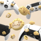 PlayVital Taiyaki Kitten Cute Thumb Grip Caps for PS5/4 Controller, Silicone Analog Stick Caps Cover for Xbox Series X/S, Thumbstick Caps for Switch Pro Controller - PJM3095