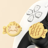 PlayVital Taiyaki Kitten Cute Thumb Grip Caps for PS5/4 Controller, Silicone Analog Stick Caps Cover for Xbox Series X/S, Thumbstick Caps for Switch Pro Controller - PJM3095