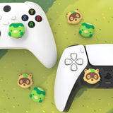 PlayVital Tanuki & Kappa Cute Thumb Grip Caps for PS5/4 Controller, Silicone Analog Stick Caps Cover for Xbox Series X/S, Thumbstick Caps for Switch Pro Controller - PJM2080