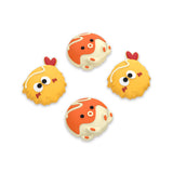 PlayVital Tempura and Takoyaki Cute Thumb Grip Caps for PS5/4 Controller, Silicone Analog Stick Caps Cover for Xbox Series X/S, Thumbstick Caps for Switch Pro Controller - PJM3094