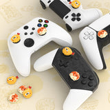 PlayVital Tempura and Takoyaki Cute Thumb Grip Caps for PS5/4 Controller, Silicone Analog Stick Caps Cover for Xbox Series X/S, Thumbstick Caps for Switch Pro Controller - PJM3094