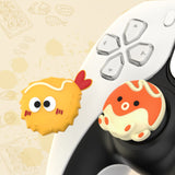 PlayVital Tempura and Takoyaki Cute Thumb Grip Caps for PS5/4 Controller, Silicone Analog Stick Caps Cover for Xbox Series X/S, Thumbstick Caps for Switch Pro Controller - PJM3094