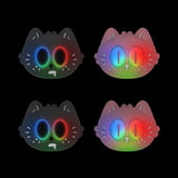 PlayVital Cute Universal Illuminated LED Thumbstick Grips for ps5 & ps4 & Xbox Series X/S & Xbox One & Switch Pro Controller - Moonlight Cat - PJM6004