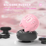 PlayVital Cute Universal Illuminated LED Thumbstick Grips for ps5 & ps4 & Xbox Series X/S & Xbox One & Switch Pro Controller - Moonlight Cat - PJM6004