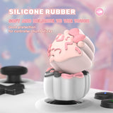 PlayVital Cute Universal Illuminated LED Thumbstick Grips for ps5 & ps4 & Xbox Series X/S & Xbox One & Switch Pro Controller - Needy Sheep - PJM6003