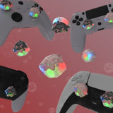 PlayVital Cute Universal Illuminated LED Thumbstick Grips for ps5 & ps4 & Xbox Series X/S & Xbox One & Switch Pro Controller - Needy Sheep - PJM6003