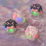 PlayVital Cute Universal Illuminated LED Thumbstick Grips for ps5 & ps4 & Xbox Series X/S & Xbox One & Switch Pro Controller - Needy Sheep - PJM6003