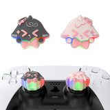PlayVital Cute Universal Illuminated LED Thumbstick Grips for ps5 & ps4 & Xbox Series X/S & Xbox One & Switch Pro Controller - Needy Sheep - PJM6003