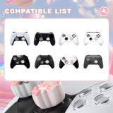 PlayVital Cute Universal Illuminated LED Thumbstick Grips for ps5 & ps4 & Xbox Series X/S & Xbox One & Switch Pro Controller - Needy Sheep - PJM6003