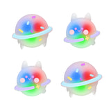 PlayVital Cute Universal Illuminated LED Thumbstick Grips for ps5 & ps4 & Xbox Series X/S & Xbox One & Switch Pro Controller - Planet & Sweet Bunny - PJM6010