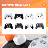 PlayVital Cute Universal Illuminated LED Thumbstick Grips for ps5 & ps4 & Xbox Series X/S & Xbox One & Switch Pro Controller - Spooky Ghost with Pumpkin - PJM6008