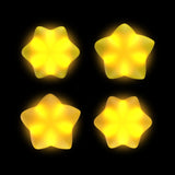 PlayVital Cute Universal Illuminated LED Thumbstick Grips for ps5 & ps4 & Xbox Series X/S & Xbox One & Switch Pro Controller - Stars - PJM6012