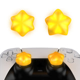 PlayVital Cute Universal Illuminated LED Thumbstick Grips for ps5 & ps4 & Xbox Series X/S & Xbox One & Switch Pro Controller - Stars - PJM6012