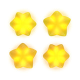 PlayVital Cute Universal Illuminated LED Thumbstick Grips for ps5 & ps4 & Xbox Series X/S & Xbox One & Switch Pro Controller - Stars - PJM6012