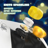 PlayVital Cute Universal Illuminated LED Thumbstick Grips for ps5 & ps4 & Xbox Series X/S & Xbox One & Switch Pro Controller - Stars - PJM6012