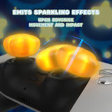 PlayVital Cute Universal Illuminated LED Thumbstick Grips for ps5 & ps4 & Xbox Series X/S & Xbox One & Switch Pro Controller - Stars - PJM6012