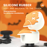 PlayVital Cute Universal Illuminated LED Thumbstick Grips for ps5 & ps4 & Xbox Series X/S & Xbox One & Switch Pro Controller - Tricky Kitty & Dorky Kitty - PJM6011