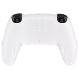 PlayVital Cyber Spider Design for ps5 Controller Silicone Case with 2 Thumb Grips and 6 Sticker, Slip-resistant Shockproof Controller Cover Skin, Fits for Charging Dock - White & Pink - KBBPFP002