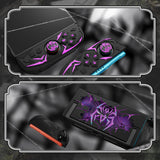 PlayVital Cyber Spider Protective Case for Nintendo Switch 2, Ergonomic Anti-slip Silicone Grip Covers, Dockable Hard Case Shell for Switch 2 with Joystick Cap, Shockproof Skin - Black - SYDNTP001