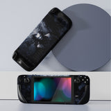 PlayVital Full Set Protective Skin Decal for Steam Deck, Custom Stickers Vinyl Cover for Steam Deck Handheld Gaming PC - Dark Clown - SDTM079