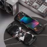 PlayVital Full Set Protective Skin Decal for Steam Deck, Custom Stickers Vinyl Cover for Steam Deck Handheld Gaming PC - Darkness Angel - SDTM068