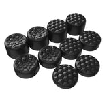 PlayVital Diamond Grain & Crack Bomb Design Ergonomic Stick Caps Thumb Grips for Steam Deck LCD & OLED, for PS Portal Remote Player with 3 Height Convex and Concave - Black - YFSDM039