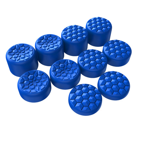 PlayVital Diamond Grain & Crack Bomb Design Ergonomic Stick Caps Thumb Grips for Steam Deck LCD & OLED, for PS Portal Remote Player with 3 Height Convex and Concave - Blue - YFSDM040